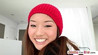 Natural beauty teen 18+ Alina Li gets screwed by super large dick