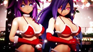 MMD R18 Iris Heart x Purple Hear Christmas Chocolate Cream