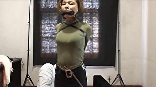 Chinese Girl In Straitjacket And Armbinder