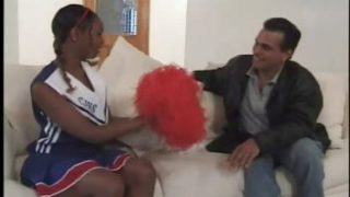 Teen Ebony Cheerleader Balled 1