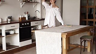 DOEGIRLS - Horny Russia Girl Mary Rock Solo Masturbation Session At Home