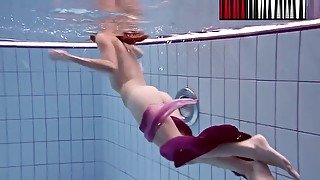 Smoking Hot Russian Redhead In The Pool