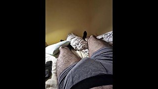 Hard cock after a .  Masturbation