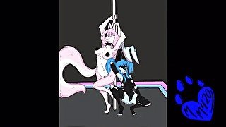 Speed Paint: My Anthro OCs Stripping