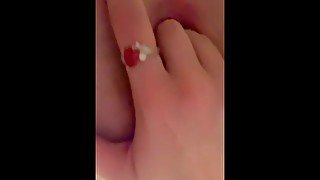 Baby Gets her Rocks off Without Daddy