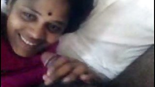 Brown skin bhabhi sucking black dick of her hubby on cam