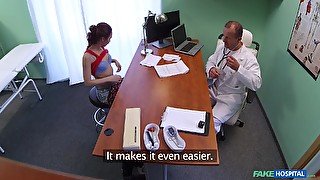 Stacy Snake gets fucked by hard doctor's penis while she moans