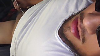 Big boy jerking dick until cumming