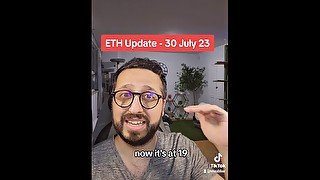 Ethereum price update 30 July 2023 with stepsister