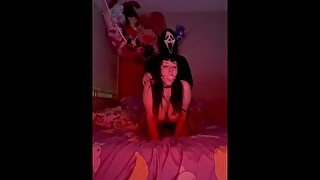 Ghostface destroying big tiddy goth sluts pussy