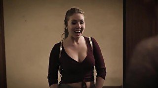 Husband's boss fucks anal hole of busty chick