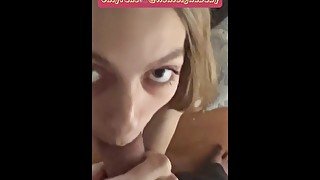 Perfect, petite, blonde girlfriend ALWAYS wants to FUCK AND SUCK (POV)