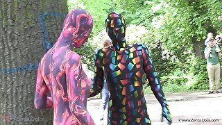 Multilayer Zentai Suits Outdoor - Watch4Fetish