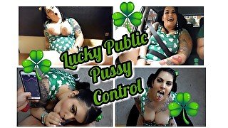 Taste the rainbow! ST. Patricks Day Public flashing & blowjob ending