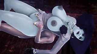 Alcina Dimitrescu spooning on top  Resident Evil Village