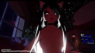 NEKO Girl sucks my dick and than starts to Ride me (with Sounds)