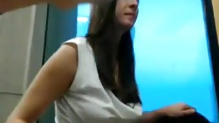 Horny College Chick Fucks in the Library wiht Boyf...