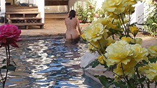 Peeping Secretly Masturbating Girl Next Door Swimming Cumshot