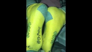 Harry Potter socks footjob 