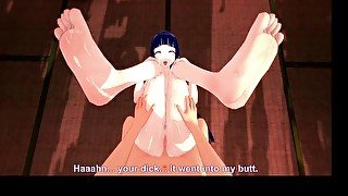 Hinata tries a new technique on you