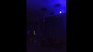 Blacklights and stripper pole again