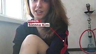 DOEGIRLS - Tight Pussy Teen Sienna Kim Homemade Solo Masturbation Video