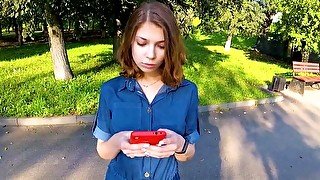 Russian girl after truck agreed to have sex in the first person...