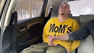 I was tied up in the car and made to cum