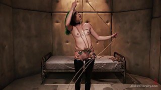 Kinky girl Twiggsy Bones loves to be tied and punished by her lover