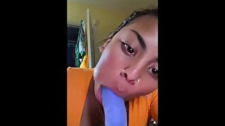 Latina deep throat big dick