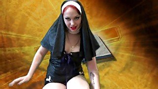 God tell you to donate and cum! JOI from nasty NUN