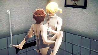 Yaoi Transgender sex in toilet