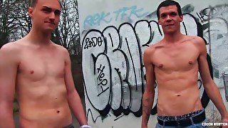 CZECH HUNTER 419 - Two Buddies Get Picked Up & Persuaded To Have A Threesome