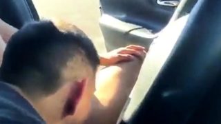 Hot guy gives me a public blowjob