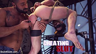 Cheating Slut: Nick Milani Submits To Sharok And His Hard Cock - KinkMen