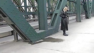 Pissing on the bridge