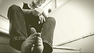 Solo Big Feet Trans Man Giant POV Foot Worship Foot Fetish