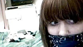 Web Cam Girl Gagged With Duct Tape And,bandanna