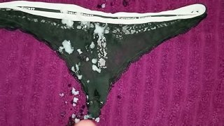 Cumming on my step moms panties