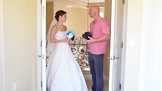 Horny stud Johnny fucks a sweet bride