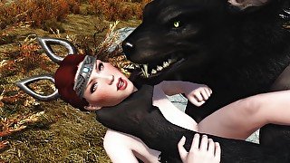 (skyrim) Cutie Overwhelmed By A Horny Werewolf