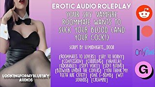 [Audio Roleplay] Vampire Roommate Wants to Suck Your Cock