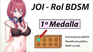 JOI Aventura Rol Hentai - 1º medalla BDSM - En español