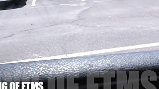 HD: FTM Transman jerking off DICK in PUBLIC Parking lot (CAUGHT)