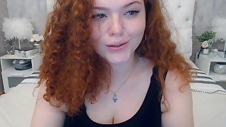 Be mystified by this curly sexy babe and her sexually lewd performance live in cam