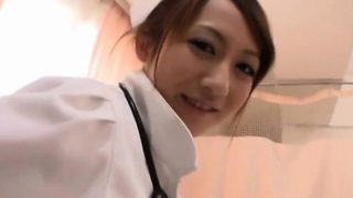 Japanese nurse deals patient's huge dick in sexy manners