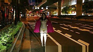 Japanese chubby girl public flashing slide show4