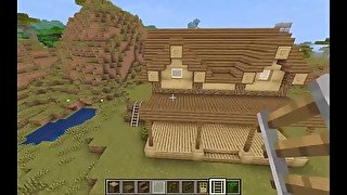 How to build a Family Log House in Minecraft