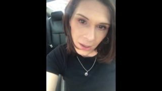 Rubbing pussy in car 