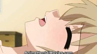 Super hot hentai girl eat the cum after suck the cock -